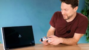 Youtuber DIY Perks Crafts Tablet PS5 perfeitamente portátil e seu glorioso