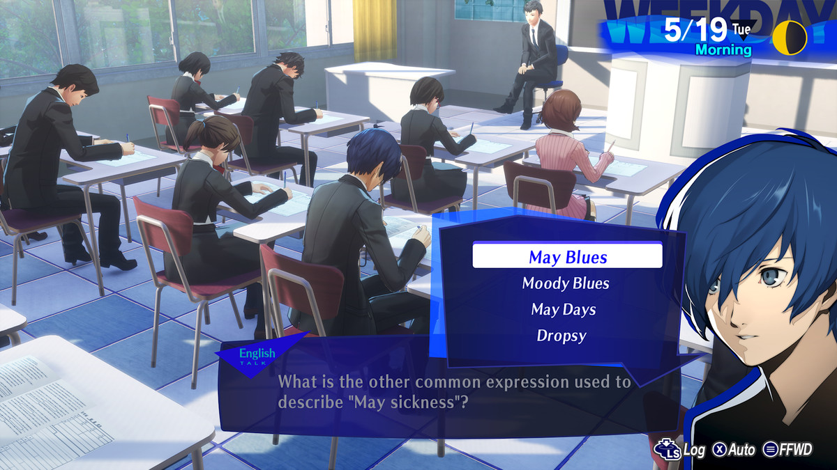Persona 3 Reloadi peategelane sooritab eksami