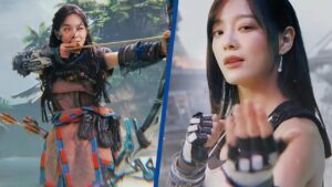 한국의 슈퍼스타 세정은 아시아 PS5 광고에서 티파와 에일로이입니다
