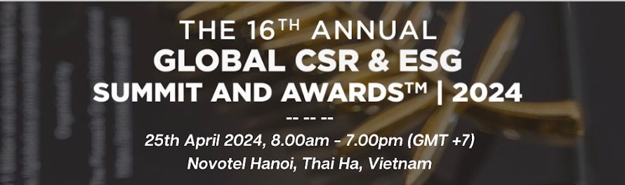 16. ülemaailmne CSR ja ESG tippkohtumine ja auhinnad 2024